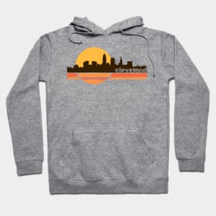 Cleveland Ohio Retro 70s Tourist Souvenir Hoodie